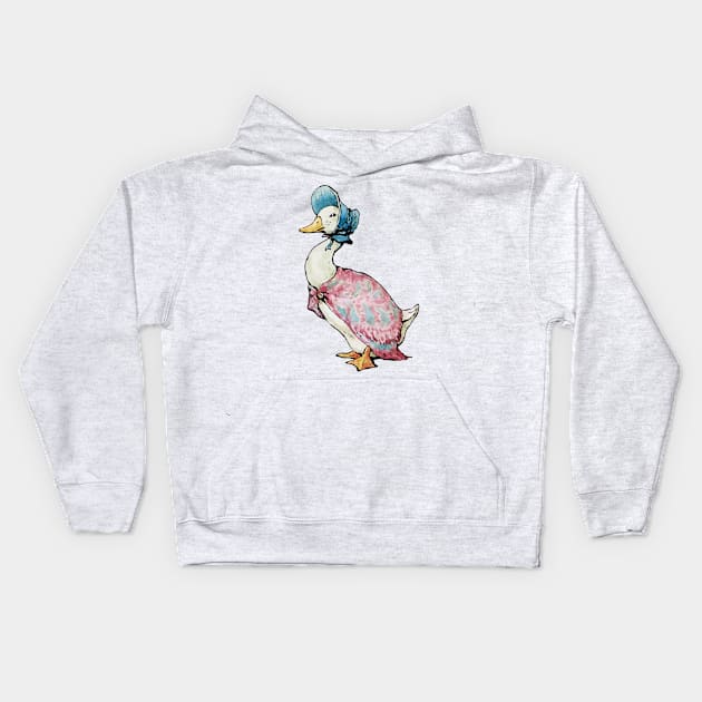 jemima puddle duck vector HiRes Kids Hoodie by goatboyjr